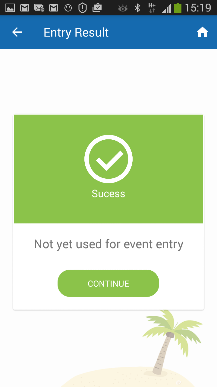 ticket valid for event entry screenshot