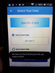 smart phone ticket scanning route error